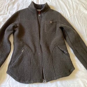 Ibex Women's Nicki Loden 100% Wool Jacket - Medium French Roast (Brown)